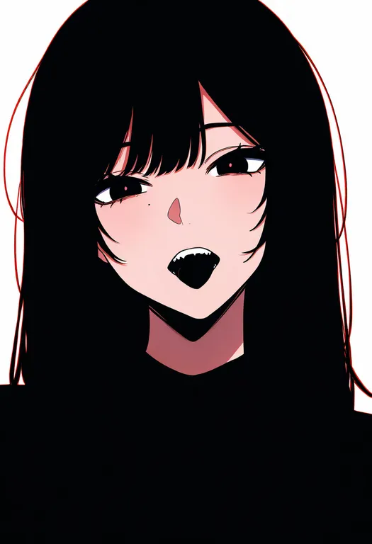 masterpiece, best quality, newest, absurdres, highres, safe, colored_tongue, 1girl, solo, simple_background — by k3scat, made with ComfyUI