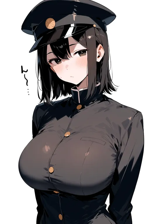masterpiece, best quality, score_7, safe, akitsu maru (kancolle), solo, upper body, simple background — by k3scat, made with ComfyUI
