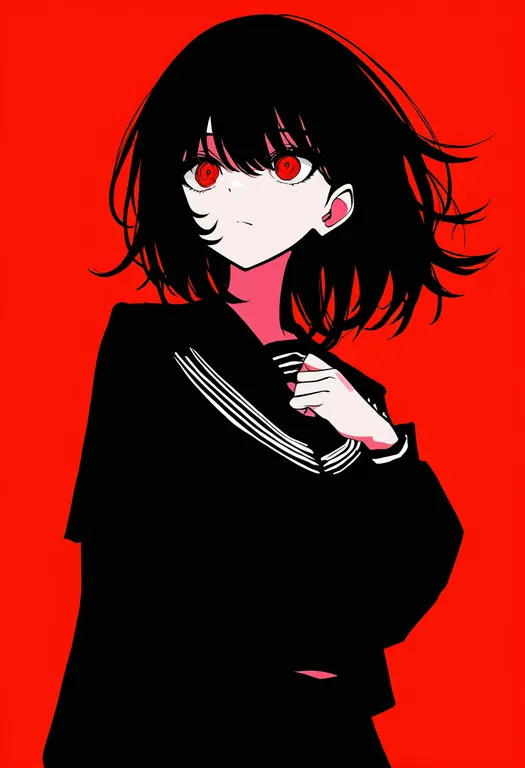 masterpiece, best quality, newest, absurdres, highres, safe, keep_out, 1girl, solo, simple_background — by k3scat, made with ComfyUI