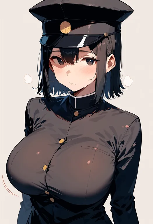 masterpiece, best quality, score_7, safe, akitsu maru kai (kancolle), solo, upper body, simple background — by k3scat, made with ComfyUI