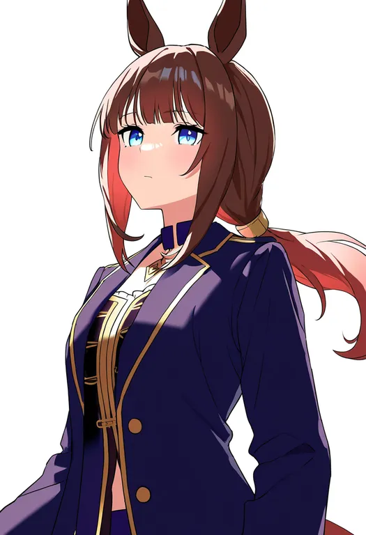 masterpiece, best quality, newest, absurdres, highres, safe, starting_future_(umamusume), 1girl, solo, simple_background — by k3scat, made with ComfyUI