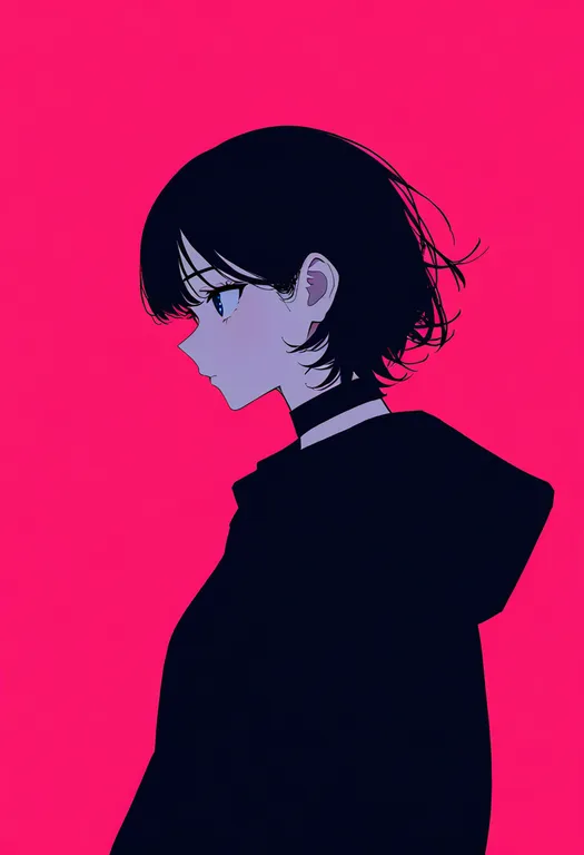 masterpiece, best quality, newest, absurdres, highres, safe, pink_sky, 1girl, solo, simple_background — by k3scat, made with ComfyUI