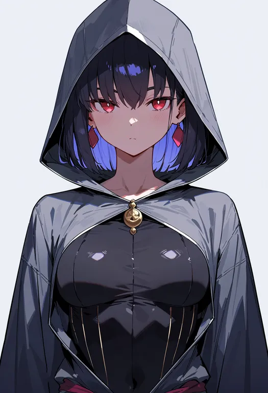 masterpiece, best quality, score_7, safe, kama (assassin) (first ascension) (fate), solo, upper body, simple background — by k3scat, made with ComfyUI
