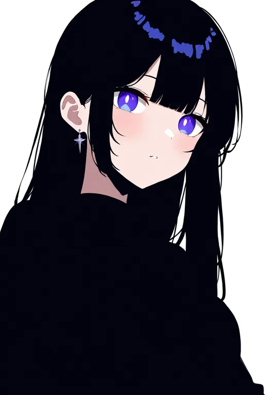 masterpiece, best quality, newest, absurdres, highres, safe, potara_earrings, 1girl, solo, simple_background — by k3scat, made with ComfyUI