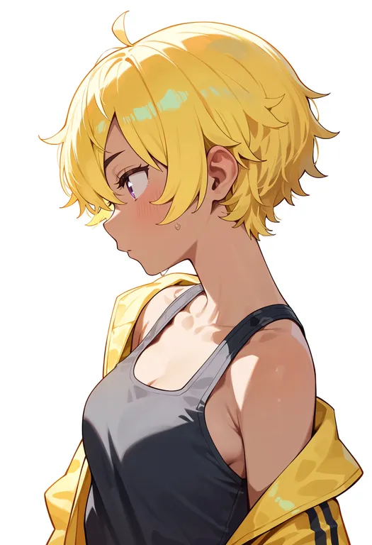 masterpiece, best quality, score_7, safe, yakishio lemon, solo, upper body, simple background — by k3scat, made with ComfyUI