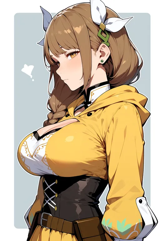 masterpiece, best quality, score_7, safe, goldmary (fire emblem), fire emblem, solo, upper body, simple background — by k3scat, made with ComfyUI