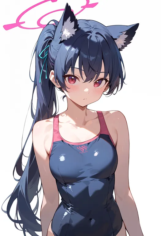 masterpiece, best quality, score_7, safe, serika (swimsuit) (blue archive), blue archive, solo, upper body… — by k3scat, made with ComfyUI
