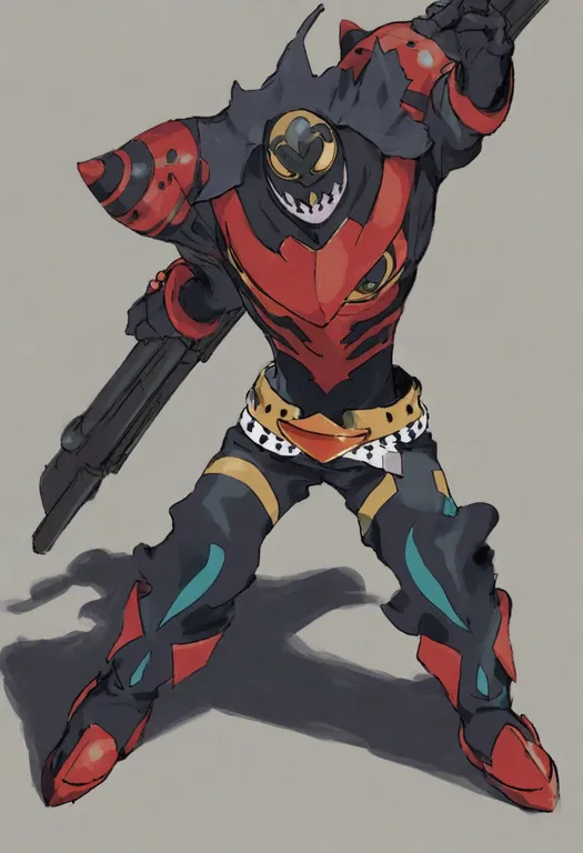 masterpiece, best quality, general, tengen toppa gurren lagann, solo, simple background — by k3scat, made with ComfyUI