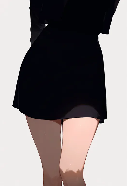 masterpiece, best quality, newest, absurdres, highres, safe, leg_hair, 1girl, solo, simple_background — by k3scat, made with ComfyUI