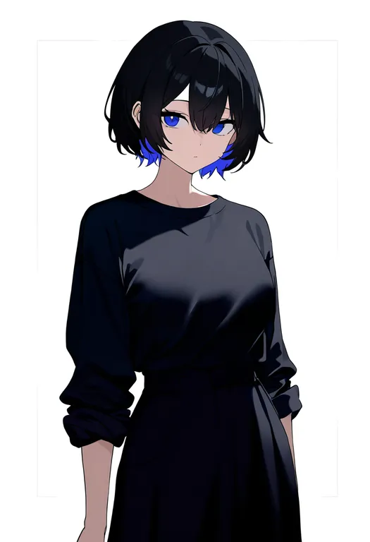 masterpiece, best quality, newest, absurdres, highres, safe, sleeve_rolled_up, 1girl, solo, simple_background — by k3scat, made with ComfyUI