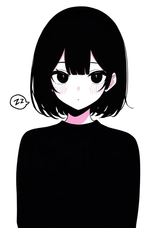 masterpiece, best quality, newest, absurdres, highres, safe, spoken_zzz, 1girl, solo, simple_background — by k3scat, made with ComfyUI