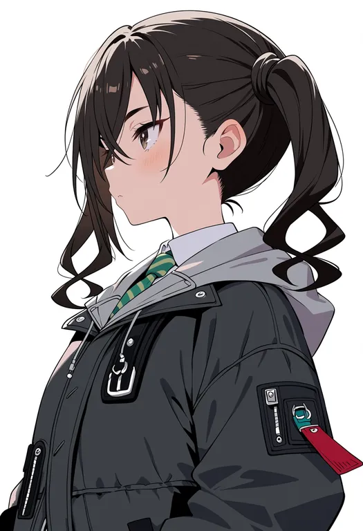 masterpiece, best quality, score_7, safe, sunazuka akira, solo, upper body, simple background — by k3scat, made with ComfyUI
