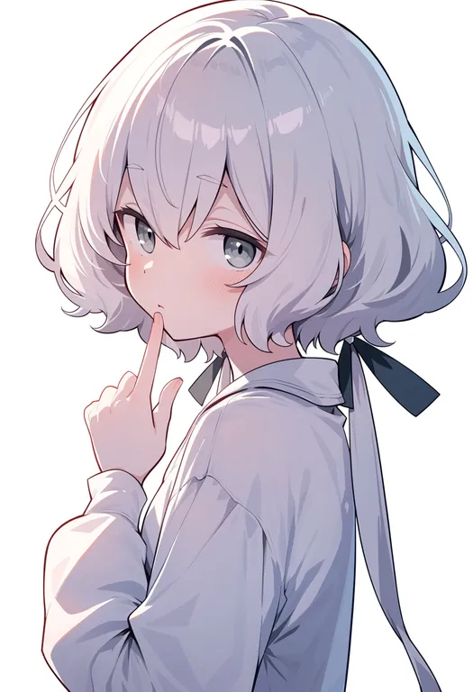 masterpiece, best quality, score_7, safe, konno junko, solo, upper body, simple background — by k3scat, made with ComfyUI