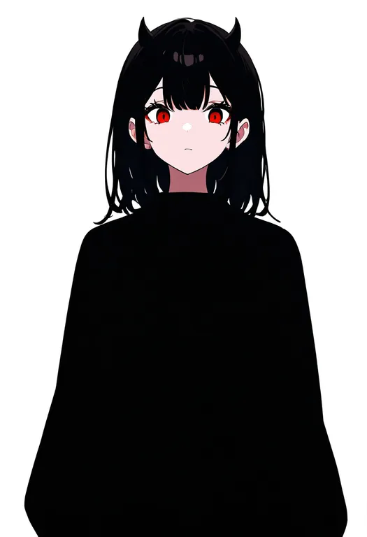 masterpiece, best quality, newest, absurdres, highres, safe, small_horns, 1girl, solo, simple_background — by k3scat, made with ComfyUI