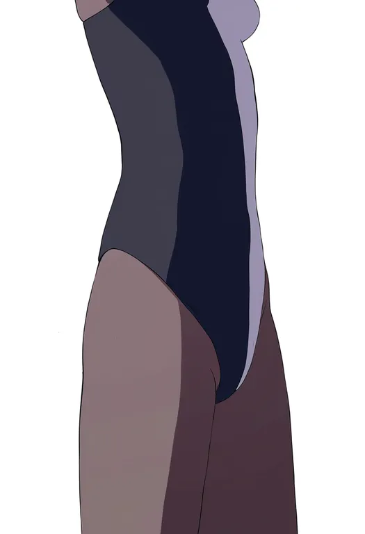 masterpiece, best quality, newest, absurdres, highres, safe, two-tone_leotard, 1girl, solo, simple_background — by k3scat, made with ComfyUI