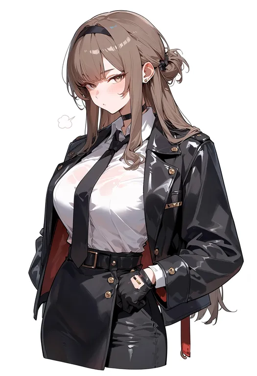 masterpiece, best quality, score_7, safe, genbu, solo, upper body, simple background — by k3scat, made with ComfyUI