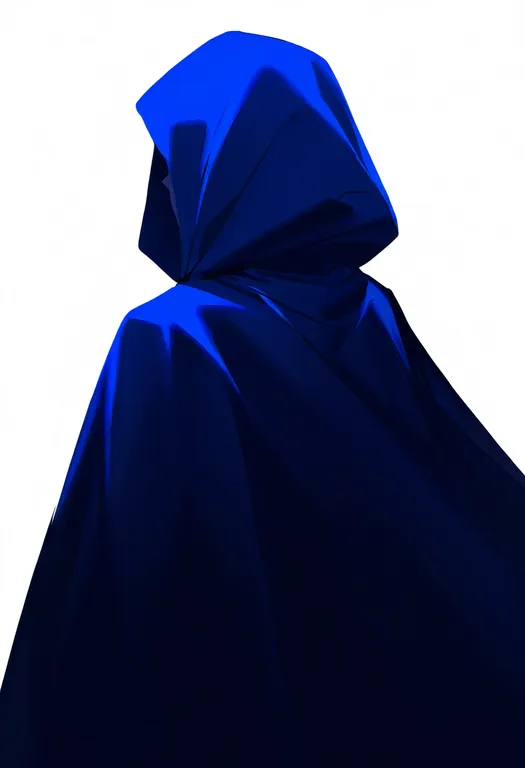 masterpiece, best quality, newest, absurdres, highres, safe, blue_cloak, 1girl, solo, simple_background — by k3scat, made with ComfyUI