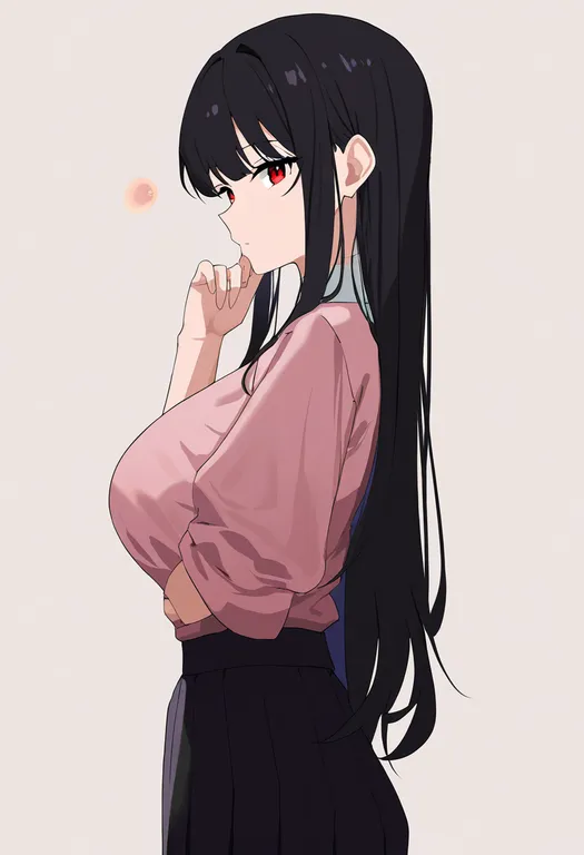 masterpiece, best quality, newest, absurdres, highres, safe, ovum, 1girl, solo, simple_background — by k3scat, made with ComfyUI
