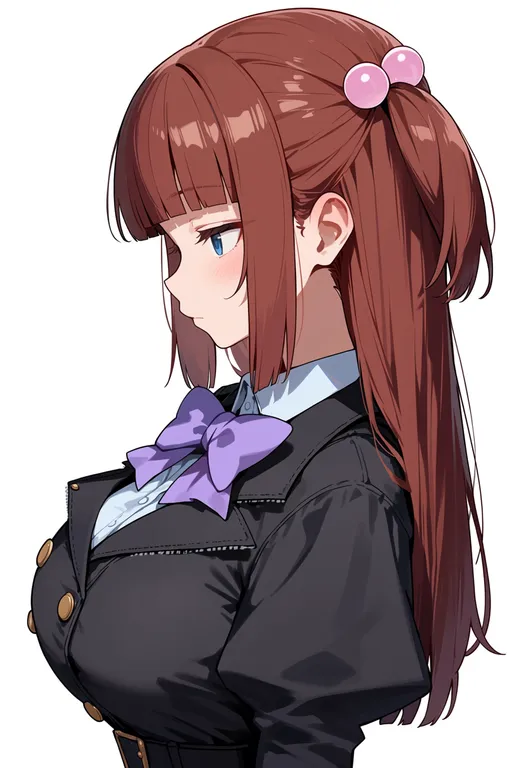 masterpiece, best quality, score_7, safe, ushiromiya ange, solo, upper body, simple background — by k3scat, made with ComfyUI