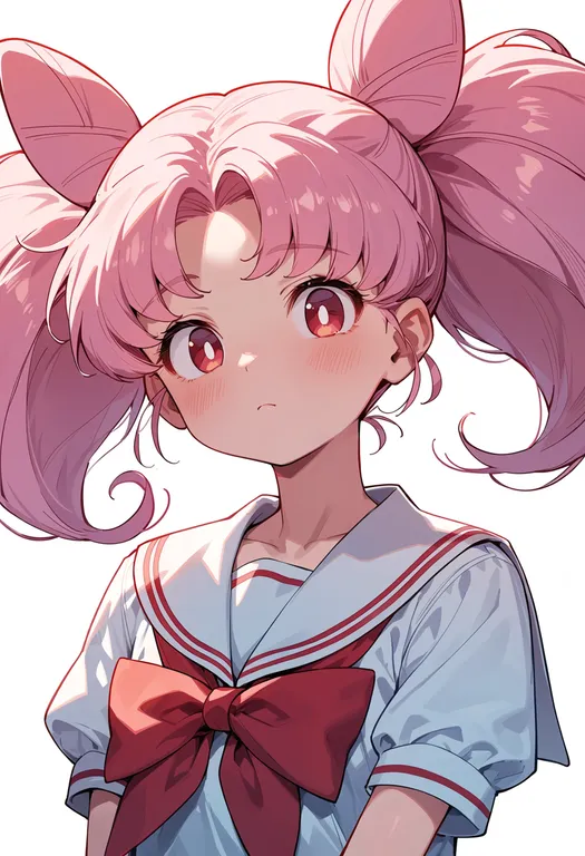 masterpiece, best quality, score_7, safe, chibi usa, solo, upper body, simple background — by k3scat, made with ComfyUI