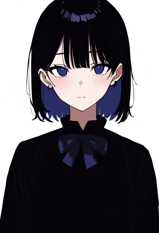 masterpiece, best quality, newest, absurdres, highres, safe, bow, 1girl, solo, upper_body, simple_background — by k3scat, made with ComfyUI