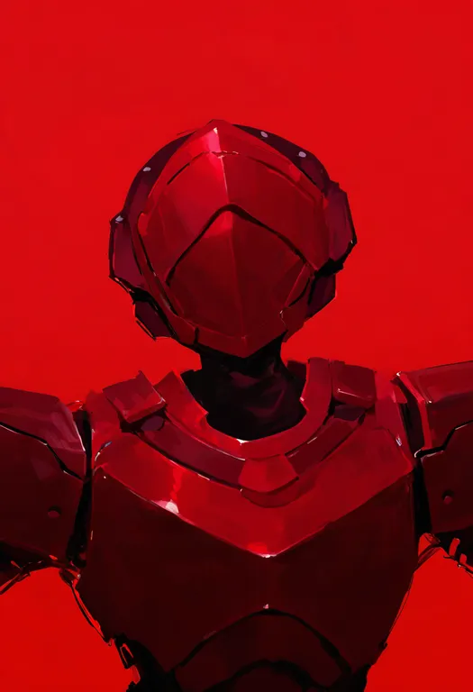 masterpiece, best quality, newest, absurdres, highres, safe, red_armor, 1girl, solo, simple_background — by k3scat, made with ComfyUI