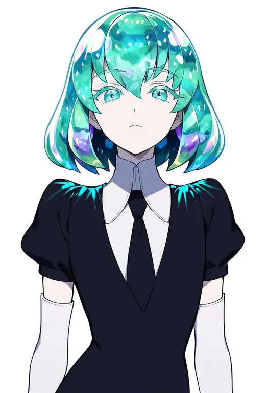 masterpiece, best quality, score_7, safe, diamond (houseki no kuni), houseki no kuni, solo, upper body… — by k3scat, made with ComfyUI