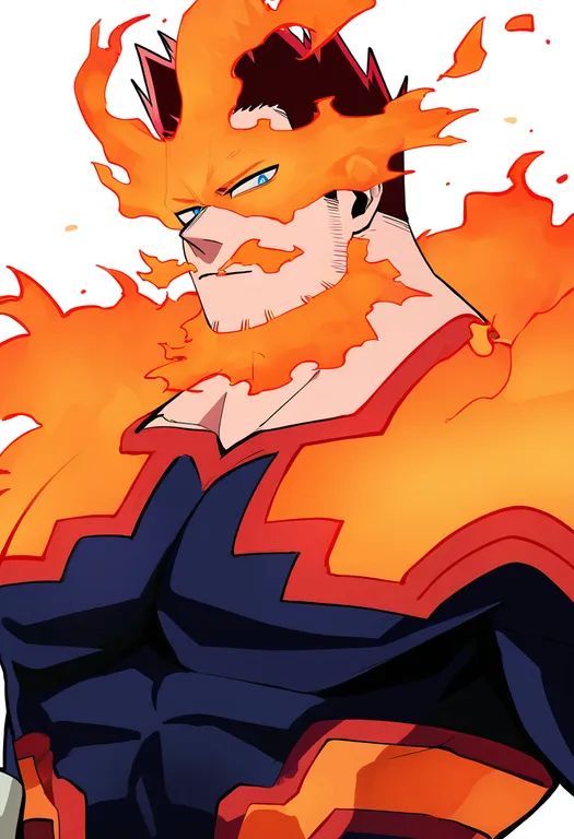 masterpiece, best quality, newest, absurdres, highres, safe, endeavor_(boku_no_hero_academia), boku_no_hero_academia… — by k3scat, made with ComfyUI