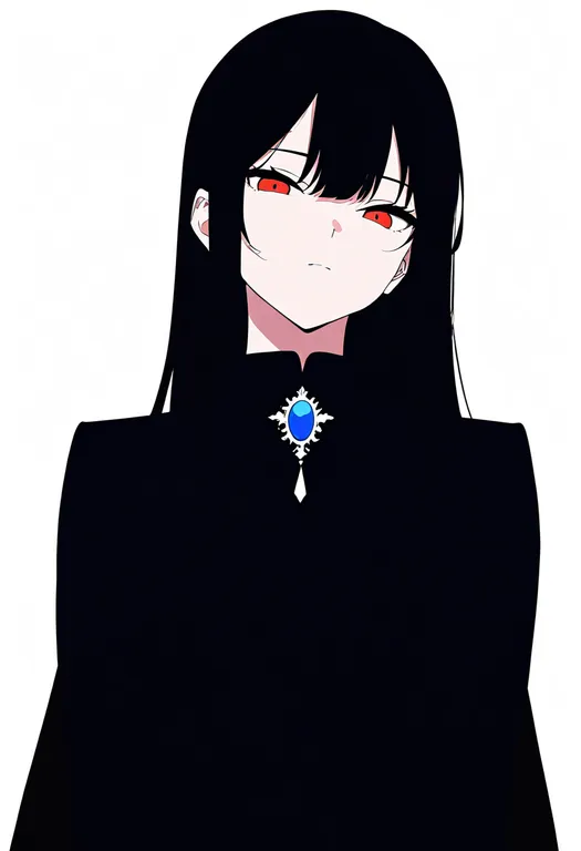 masterpiece, best quality, newest, absurdres, highres, safe, wing_brooch, 1girl, solo, simple_background — by k3scat, made with ComfyUI