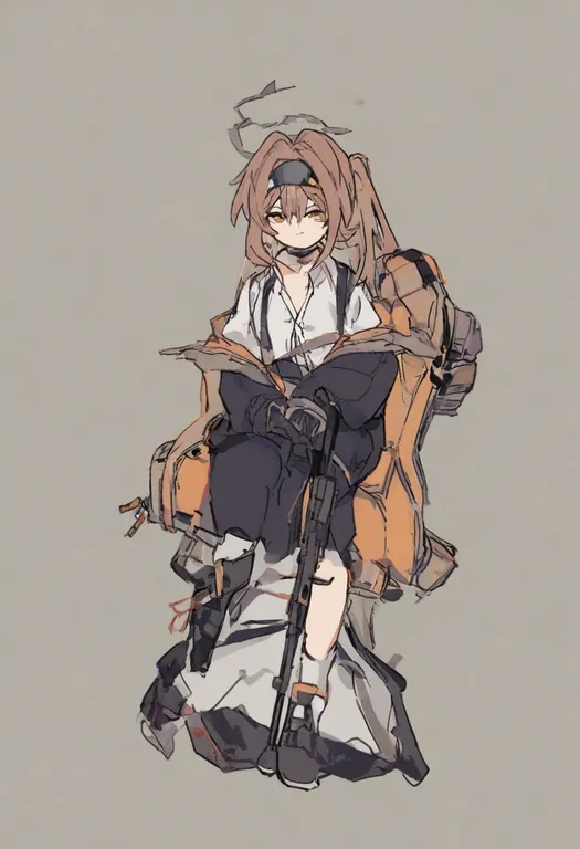 masterpiece, best quality, general, partially unbuttoned, 1girl, solo, simple background — by k3scat, made with ComfyUI