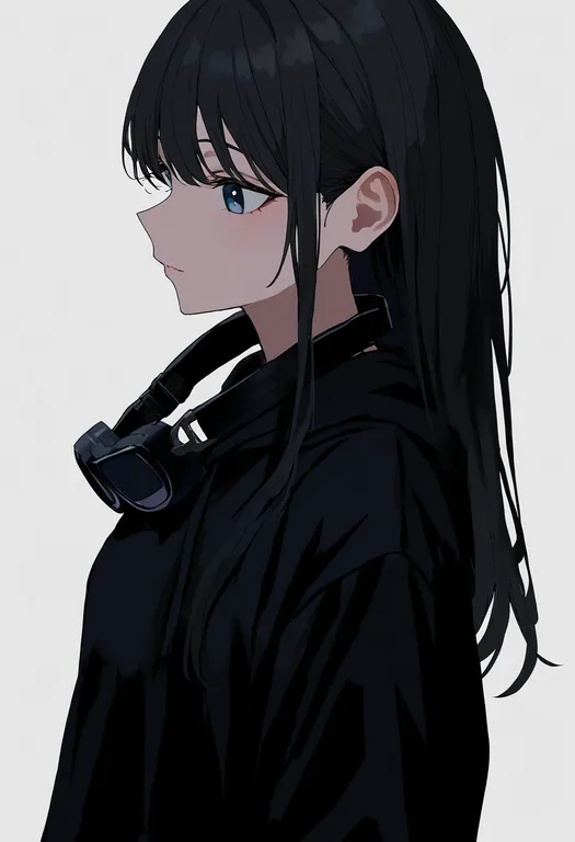 masterpiece, best quality, newest, absurdres, highres, safe, unworn_goggles, 1girl, solo, simple_background — by k3scat, made with ComfyUI