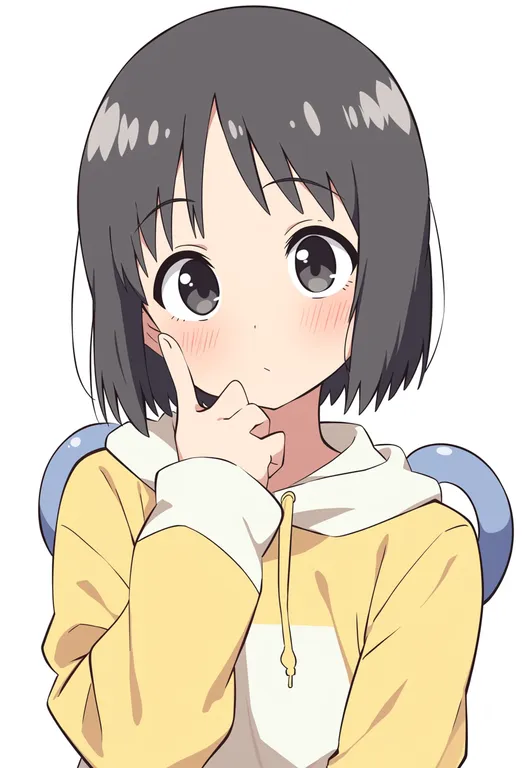 masterpiece, best quality, score_7, safe, shinonome nano, solo, upper body, simple background — by k3scat, made with ComfyUI