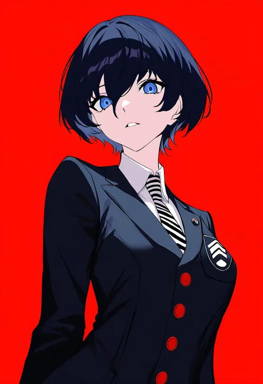 masterpiece, best quality, newest, absurdres, highres, safe, morgana_(persona_5), persona_5, solo, upper_body… — by k3scat, made with ComfyUI