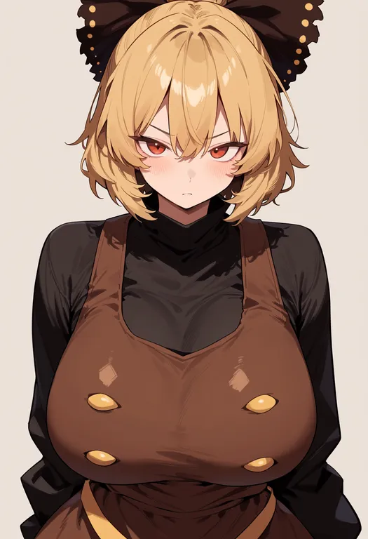 masterpiece, best quality, score_7, safe, kurodani yamame, touhou, solo, upper body, simple background — by k3scat, made with ComfyUI