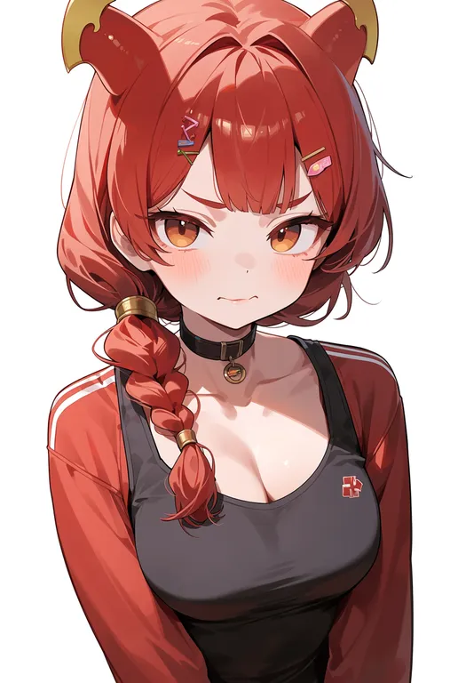 masterpiece, best quality, score_7, safe, jibanyan, solo, upper body, simple background — by k3scat, made with ComfyUI