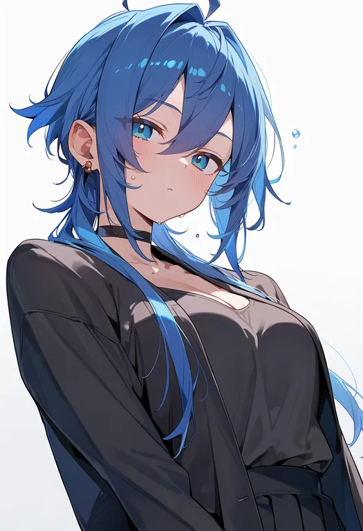 masterpiece, best quality, score_7, safe, mikisugi aikurou, solo, upper body, simple background — by k3scat, made with ComfyUI