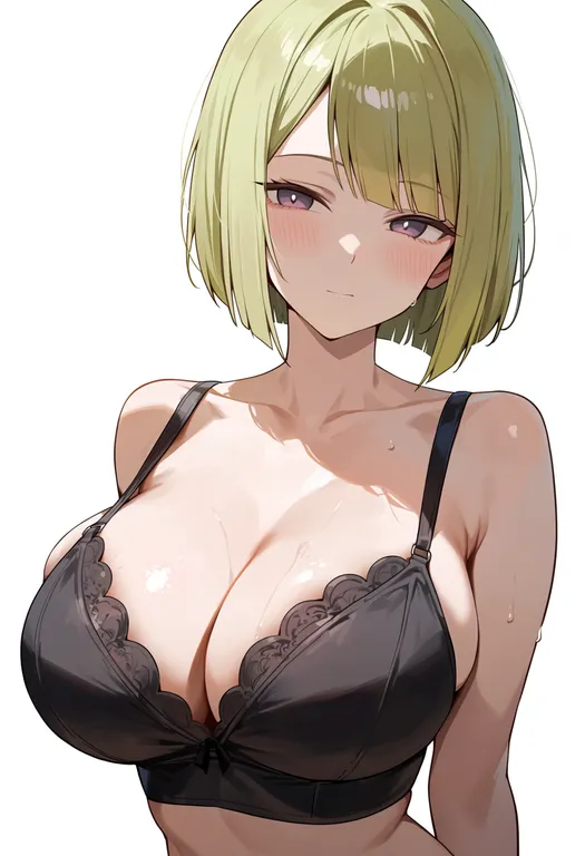 masterpiece, best quality, score_7, safe, miyagawa takane, solo, upper body, simple background — by k3scat, made with ComfyUI