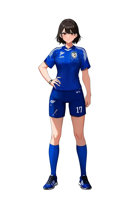 masterpiece, best quality, newest, absurdres, highres, safe, 2002_fifa_world_cup, solo, full_body, simple_background — by k3scat, made with ComfyUI