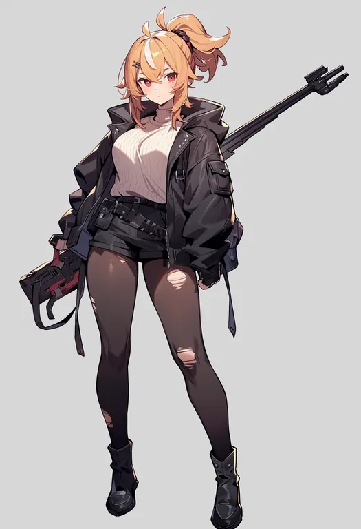 masterpiece, best quality, score_7, safe, pixiv fantasia new world, solo, simple background — by k3scat, made with ComfyUI