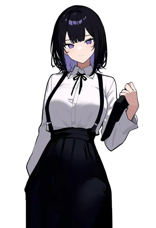 masterpiece, best quality, newest, absurdres, highres, safe, holding_menu, 1girl, solo, simple_background — by k3scat, made with ComfyUI