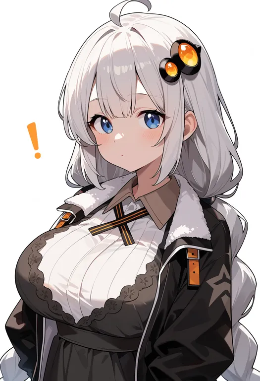 masterpiece, best quality, score_7, safe, kizuna akari, solo, upper body, simple background — by k3scat, made with ComfyUI