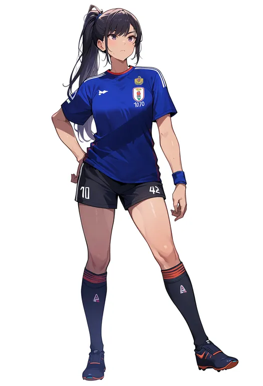 masterpiece, best quality, score_7, safe, 2022 fifa world cup, solo, full body, simple background — by k3scat, made with ComfyUI