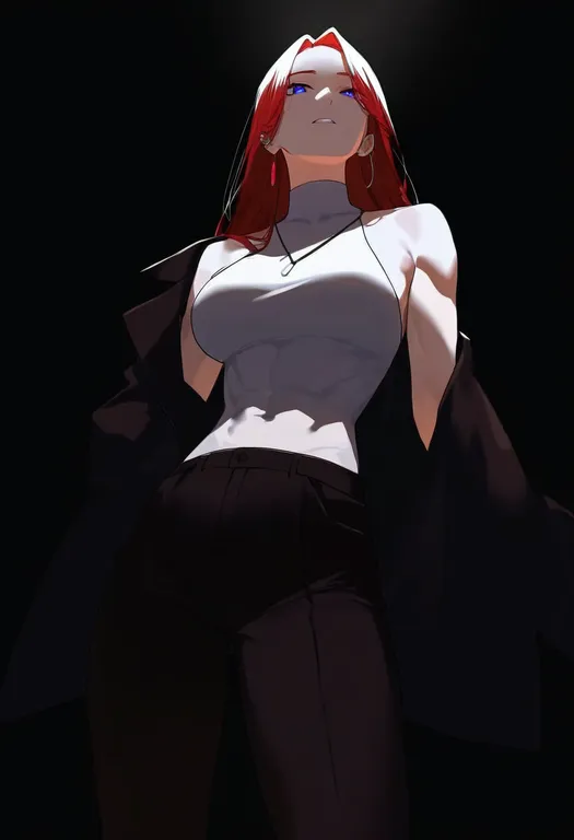 masterpiece, best quality, newest, absurdres, highres, safe, toned, 1girl, solo, simple_background — by k3scat, made with ComfyUI