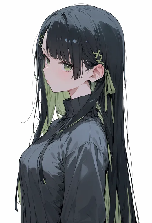 masterpiece, best quality, score_7, safe, runami yachiyo (tsukuyomi), solo, upper body, simple background — by k3scat, made with ComfyUI