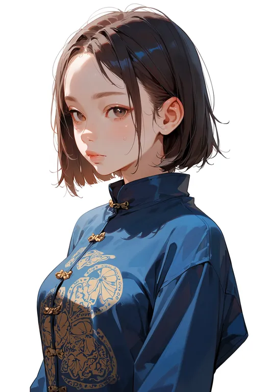 masterpiece, best quality, score_7, safe, xiangyun print, 1girl, solo, upper body, simple background — by k3scat, made with ComfyUI