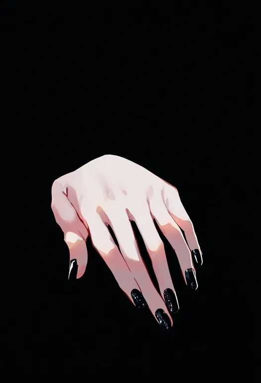masterpiece, best quality, newest, absurdres, highres, safe, black_nails, 1girl, solo, simple_background — by k3scat, made with ComfyUI