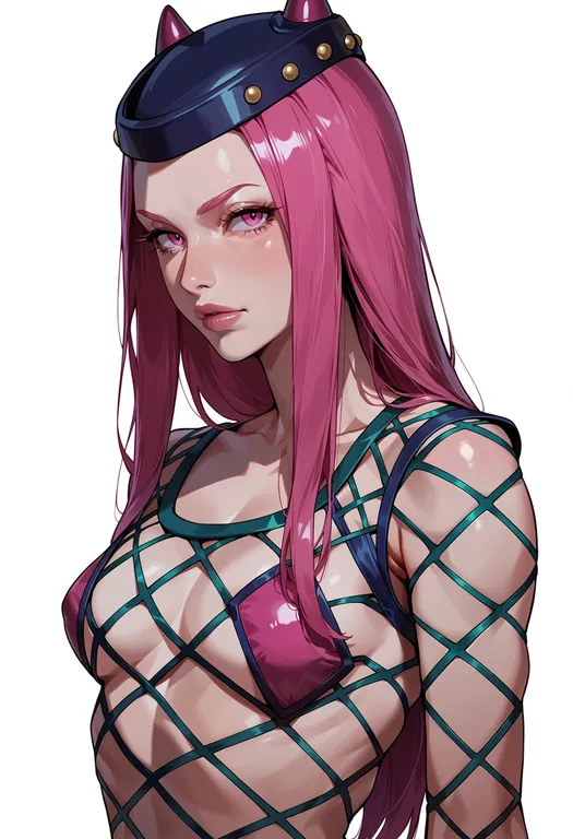 masterpiece, best quality, score_7, safe, narciso anasui, solo, upper body, simple background — by k3scat, made with ComfyUI