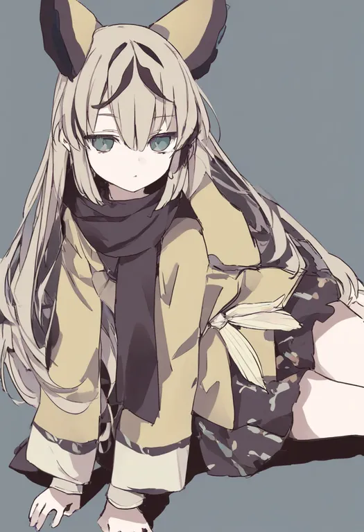 masterpiece, best quality, general, print skirt, 1girl, solo, simple background — by k3scat, made with ComfyUI