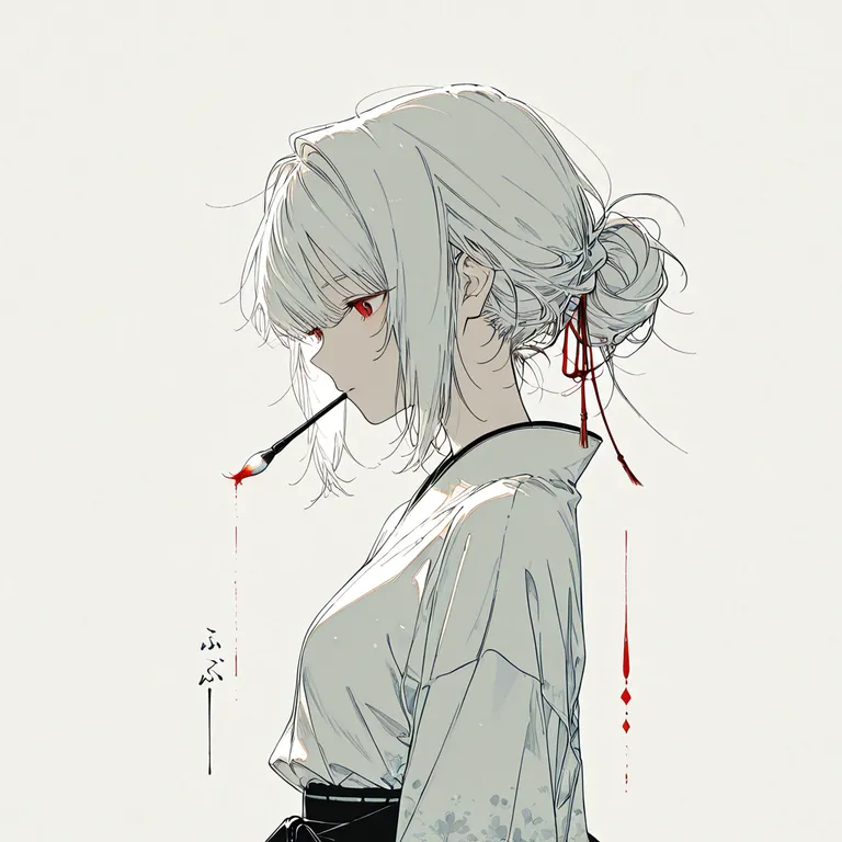 best quality, score_8, score_9, sensitive, very aesthetic, ultra detailed, 0uy3nm, sumi-e, brush strokes, 押し车