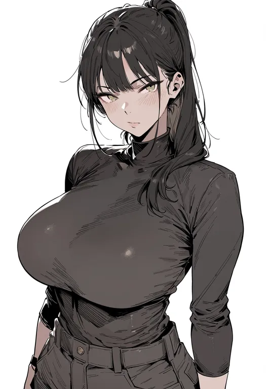masterpiece, best quality, score_7, safe, kaiju, 1girl, solo, simple background — by k3scat, made with ComfyUI